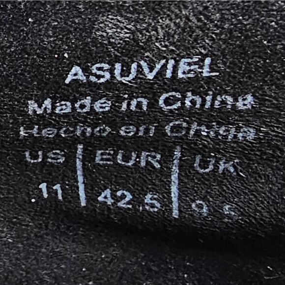 ❌️Sold❌️ Mix No. 6 'Asuviel' Black & Gray Plaid Block Heels - US Women's Size 11 - Picture 5 of 5